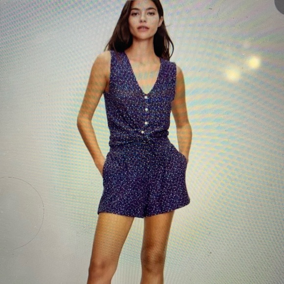 (Top) Lou & Grey stars patriotic button-front tank NWT - Picture 4 of 6